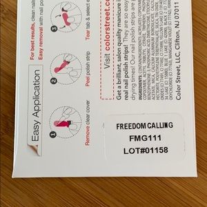 Color Street Other - Color Street Nail Strips - Freedom Calling Color Street Other - Color Street Nail Strips - Freedom Calling